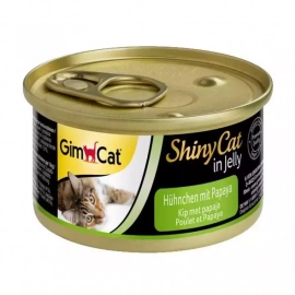 Gimcat (Джимкет) SHINY CAT JELLY (КУРИЦА & ПАПАЙЯ В ЖЕЛЕ) консервы для кошек