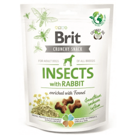 Brit Care Dog Crunchy Cracker Insects, Rabbit & Fennel лакомство для иммунитета собак НАСЕКОМЫЕ, КРОЛИК и ФЕНХЕЛЬ