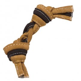 DoggyMan Leather Rope Bone плетёная жевательная игрушка для собак КОСТЬ С УЗЛАМИ