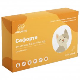 Drug4Pets Сефорте краплі від бліх, кліщів і гельмінтів для котів