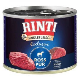 Rinti Singlefleisch Exclusive Ross Pur беззерновой монопротеиновый влажный корм для собак КОНИНА