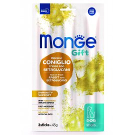 Monge Dog Gift Immunity Support Adult Rabbit & Nucleotides лакомство для собак, стики для поддержания иммунитета КРОЛИК и НУКЛЕОТИДЫ