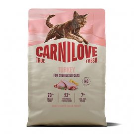 Carnilove True Fresh Sterilised Turkey сухий беззерновий корм для стерилізованих котів ІНДИЧКА