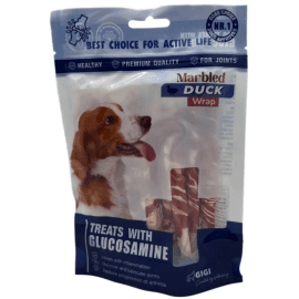 Gigi (Гиги) Marbled Duck Wrap with Glucozamin лакомство с глюкозамином для собак, палочки МРАМОРНАЯ УТКА
