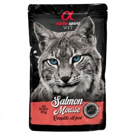 Alpha Spirit Salmon Mousse беззерновий вологий корм для котів ЛОСОСЬ
