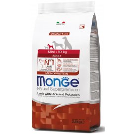 Monge Dog Monoprotein Adult Mini Lamb, Rice & Potatoes сухий монопротеїновий корм для дорослих собак дрібних порід ЯГНЯ, РИС та КАРТОПЛЯ