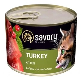 Savory (Сейворі) KITTEN TURKEY вологий корм для кошенят (індичка) Savory (Сейворі) KITTEN TURKEY вологий корм для кошенят (індичка)