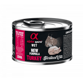 Alpha Spirit (Альфа Спирит) Wet Sterilized Cat Turkey полнорационный влажный корм для стерилизованных кошек ИНДЕЙКА