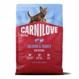 Carnilove Active Kitten Salmon & Turkey сухий беззерновий корм для кошенят ЛОСОСЬ та ІНДИЧКА