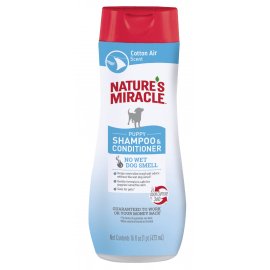 Natures Miracle ODOR CONTROL PUPPY шампунь-кондиционер для щенков с ароматом хлопка
