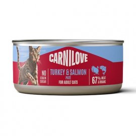 Carnilove Turkey & Salmon вологий корм для котів, паштет ІНДИЧКА та ЛОСОСЬ