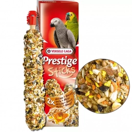 Versele-Laga (Верселя-Лага) Prestige STICKS PARROTS NUTS & HONEY ласощі для великих папуг, ГОРІХИ З МЕДОМ 140 г (2 шт.)