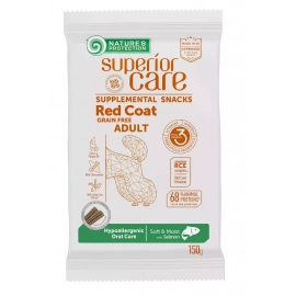 Natures Protection Superior Care Red Coat Hypoallergenic Oral Care беззерновое лакомство для взрослых собак с рыжей шерстью ЛОСОСЬ