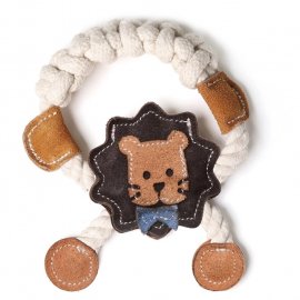 DoggyMan DoggyMan Leather Lion with Rope жевательная игрушка для собак ЛЕВ С КАНАТОМ