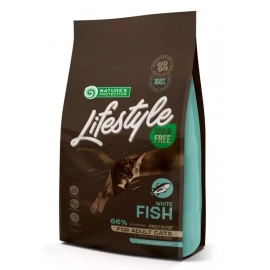 Natures Protection Lifestyle GRAIN FREE WHITE FISH ADULT беззерновий корм для дорослих кішок БІЛА РИБА