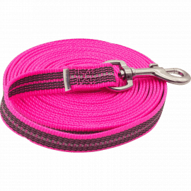 Sprenger прорезиненный поводок для собак без ручки НЕОНОВО РОЗОВЫЙ