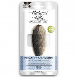 Natural Kitty Steamed Mackerel лакомство для кошек и собак КУСОЧКИ СКУМБРИИ НА ПАРУ