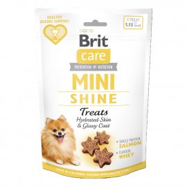 Brit Care Mini Treats Shine Salmon & Whey ласощі для блиску шерсті собак дрібних порід ЛОСОСЬ