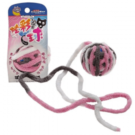 CattyMan Caddice Ball Long Tail игрушка для кошек МЯЧ ДЛИННЫЙ ХВОСТ, розовый
