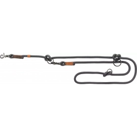 Trixie BE NORDIC регулируемый поводок, темно-серый/коричневый