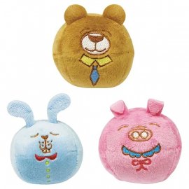 DoggyMan Ball Animals м'яка іграшка з пищалкою для собак, м'яч ЗАЄЦЬ, ПОРОСЯ, ВЕДМІДЬ