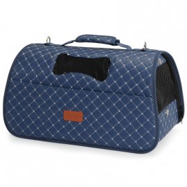 Camon (Камон) Сумка-переноска стьобана для тварин, синій
