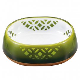 CattyMan Japanese Art Designed миска для котів, зелений