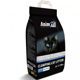 AnimAll Expert Choice НАТУРАЛ бентонитовый комкующийся наполнитель для кошачьего туалета, мелкая фракция