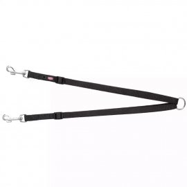 Trixie Premium поводок-спарка для двух собак, черный