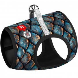 Collar WAUDOG Clothes шлея для собак с QR адресником, ЧЕШУЯ