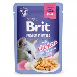 Brit Premium Cat Chicken Delicate Fillets in Jelly консерви для кішок, філе в желе КУРКА