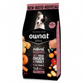 Ownat Ultra Medium Junior Chicken&Turkey сухой корм для щенков средних пород КУРИЦА и ИНДЕЙКА
