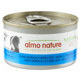Almo Nature HFC NATURAL SKIPJACK, TUNFISH & CODFISH консервы для собак ПОЛОСАТЫЙ ТУНЕЦ И ТРЕСКА