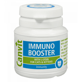 Canvit Immuno Booster (Иммуно Бустер) таблетки для иммунитета с L-лизином и куркумином для кошек и котят