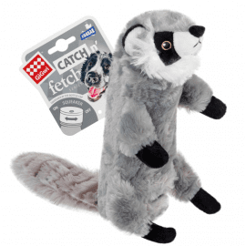 GiGwi (Гігві) Catch & Fetch ШКУРКА ЄНОТА іграшка для собак з пляшкою пищалкою, 51 см