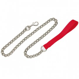 Coastal Titan Chain Dog Leash поводок для собак металлический, красный