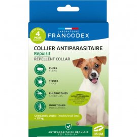 Francodex Repellent Collar ошейник от блох и клещей с гераниолом для собак