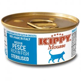 Kippy (Киппи) MOUSSE STERILISED FISH консервы для стерилизованных кошек РЫБА, мусс