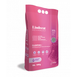 Lindocat ADVANCED CLUMPING+ BABY POWDER бентонитовый наполнитель для кошек АРОМАТ ДЕТСКОЙ ПУДРЫ