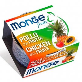 Monge Fruits Cat Adult Chicken & Fruits вологий корм для котів КУРКА та ФРУКТИ