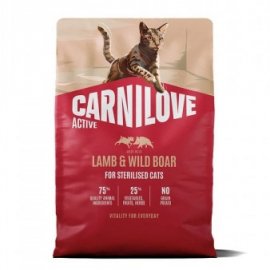 Carnilove Active Sterilised Lamb & Wild Boar сухий беззерновий корм для стерилізованих котів ЯГНЯ та ДИКИЙ КАБАН