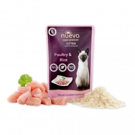 Nuevo (Нуэво) Kitten Poultry with Rice консервы для котят ПТИЦА И РИС