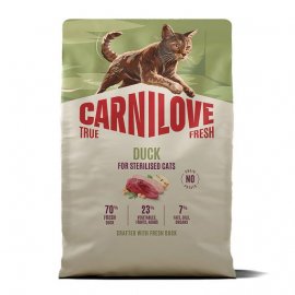 Carnilove True Fresh Sterilised Duck сухий беззерновий корм для стерилізованих котів КАЧКА