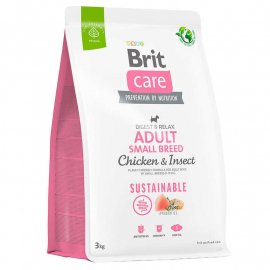 Brit Care Dog Sustainable Adult Small Breed Chicken & Insect сухий корм для собак малих порід КУРКА та КОМАХИ