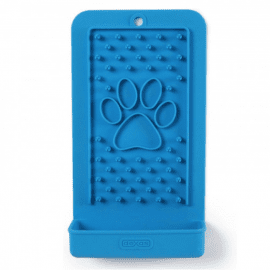 Dexas Snack & Distract - Silicone Licking Mat силіконовий килимок для ласощів та лизання, вертикальний, блакитний