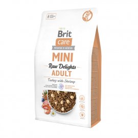 Brit Care Mini Raw Delights Turkey with Shrimp сухий корм для собак дрібних порід ИНДИЧКА ТА КРЕВЕТКИ
