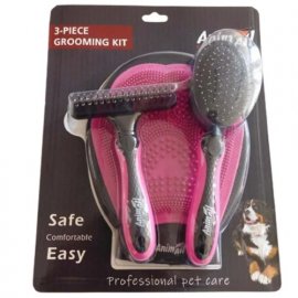 AnimAll Набір для грумінгу 3в1, РОЖЕВИЙ