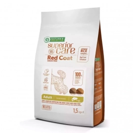 Natures Protection (Нейчез Протекшин) SUPERIOR CARE RED COAT ADULT SMALL BREEDS беззерновий корм для собак малих порід з рудою шерсттю, ЛОСОСЬ