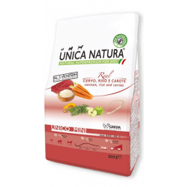 Gheda Unica Natura Unico Mini Venison, Rice and Carrots сухий корм для собак міні та малих порід ОЛЕНИНА, РИС та МОРКВА