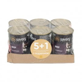 Savory (Сейвори) GOURMAND ВEEF влажный корм для взрослых собак (говядина)